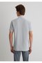Stripe Detailed Gray Polo T-Shirt Slim Fit / Slim Fit 065900-34019 - 4