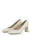 , Women's Genuine Leather Heeled Shoes 1611059Z1315 Beige - 7