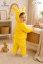 Rabbit Embroidered Welsoft 2-Piece Baby Set (with Ears Hooded) - Yellow - 3