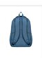 Luxury Crinkle Fabric High School and Middle School Backpack with Monkey Keychain Gift Blue (Let My Bag Come with You) - 2
