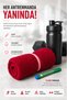 Cotton Sports Towel 30X90 cm Sweat Absorbent Soft Fitness Pilates Yoga Towel - 3