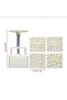 Square Mooncake Press-on 4-Piece Cupat Set Cookie Mold - 3