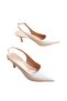 Zri̇n-1152 Premium White Daily 7 cm Heeled Shoes - 3