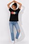 Unisex colorful flower printed bicycle collar t-shirt - 5