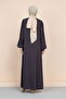 Medina Silk Balloon Sleeve Mevlana Ferace Abaya - 4