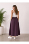 Comfortable fit, elastic waist and Pocketed! A stylish and practical long skirt that matches daily outfits. - 4