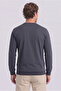 Crew Neck Regular Fit Embroidered Basic Thin Sweatshirt - 5