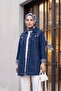 جاكيت جينز مطرز بالحجر قابل للغسل - لون كحلي - 3