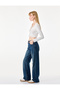 Viscose Blend V-Neck Long Sleeve Buttoned Lace Detailed Crop T-Shirt - 3