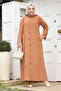 Ahsen غطاء بأزرار TSD231206 تان - 2