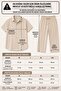 Crepe Fabric Short Sleeve Shirt - Trousers Set Stretch Fabric Unisex Women's Men's Set - 2