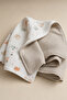 100% Cotton Double-Sided Muslin Pique Blanket – 100X85 cm - 2