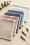 100% Cotton 6-Pack Two-Layer Muslin Baby Mouth Wipes Baby Overlock Stitching 24 X 24 cm - 2