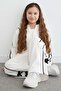 Bow Detailed Striped 2-Piece Girls' Set - 4