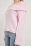 Madonna Collar Draped Knitwear Sweater - 3
