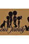 Koko Doormat Our Family Patterned Doormat for the Front Door 40 X 60 cm - 4