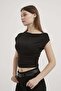 Shoulder Ruched Open Collar Blouse