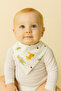Baby Bib Set of 5 100% Organic Cotton Flannel Baby Bib & Scarf Baby Bib - 6
