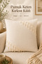 Natural Linen Tassel Throw Pillow Cover Bohemian Rustic Vintage Living Room Decor Decorative Throw Pillow Cover