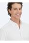 White Striped Regular Fit Long Woven Sport Cotton Blend Shirt - 3