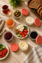 6-Piece Glass Breakfast Set 140 Cc |   Coral Lid Airtight Leak-Proof Glass Storage Container, Jam Jar, Olive Jar, Cheese Jar - 3