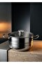 30 cm Large Deep Steel Pot,18/10 Stainless Steel Induction Base with Glass Lid,For Ashura,Jam,Soup Pot - 4