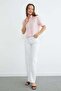 Striped Oversize Crop Shirt - 3