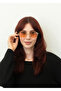 Unisex Round Sunglasses Gold Color Frame Beige Glass Uv Protection Marm C3 - 3