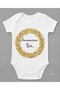 Grandmother's Honey Printed Baby Bodysuit with Snap Fasteners