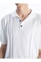 Xside White Polo Collar Men's Knitwear T-Shirt - 3