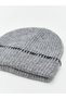 Alita City Farkıyla Lcw Accessories Gray Knitwear Patterned Women's Beanie - 3