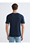 Original Oval Collar Printed Combed Cotton Men's T-Shirt - 7