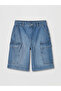 Trendlucky Loose Fit Women's Jean Cargo Shorts with a Difference - 5