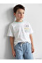 Original Oval Collar Striped Printed Boys' T-Shirt - 2