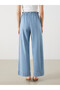 Trendlucky Straight Fit Women's Jean Pants with Elastic Waist and Difference in Color - 4