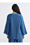 Trendlucky Double-Breasted Collar Women's Jean Kimono with a Difference - 4