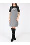 Rochie scurta, Negru/Argintiu
