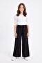 Elastic Waist Pocketed Girls' Trousers