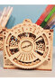 3D Wooden Puzzles Perpetual Calendar Pen Holder Mechanical Propelled Construction Model Kits For ... - 4