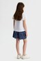 Nk Girl's Short Sleeve Printed T-Shirt 8-14 Years White - Blue - 3