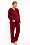 Piped Detail Pajama Set Suitable for Pregnant and Postpartum Women - 2