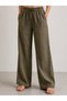 Cotton Muslin Fabric Summer Sweat-Repellent Cotton High Waist Wide Leg Palazzo Women's Trousers - 4