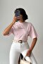 Crep Women's Strawberry Matcha Front and Back Printed Oversize T-Shirt 100% Cotton - 7