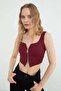 Basic Double Zipper Covered Blouse - 6