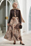 Modal Brown Yoryo Set with Scarf - 5