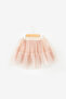 Salmon Sequin Detail Tulle Skirt Two-Piece Set - Freya - 6