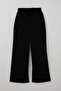Girl's Pants with Stone Bow Accessories and Pockets, Ages 9-14, Black - 5