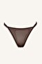 Lace Detailed Brown Tulle Panties I3926Ax26Au - 5