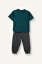 100% Cotton Printed T-Shirt Top Elasticized Leg Bottom 2-Piece Set Baby Boy H5612A526Au - 7