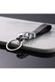 Car Luxury Leopard Head Genuine Leather Key Chain Key Rings Holder Metal Keychains for Jaguar F-P... - 5